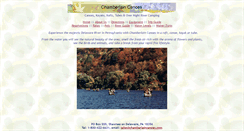 Desktop Screenshot of chamberlaincanoes.com